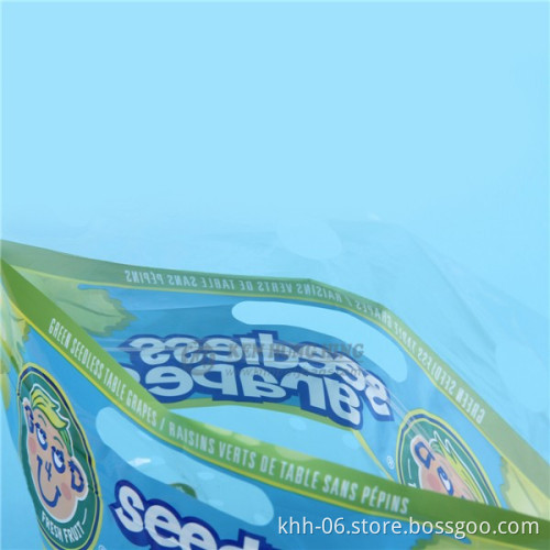 High Quality Zip Lock Plastic Grapes Bag Contract Plastic Fruit Packing Bag